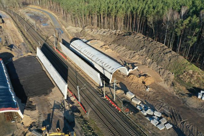 Budowa drogi ekspresowej S3 Dargobądz - Troszyn ZDJĘCIA LUTY 2024