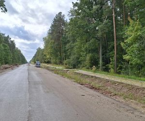 Remont drogi Tychów Stary - Starachowice (październik 2025)