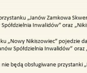 Zmiany w rozkładach jazdy w czasie Jarmarku u Babci Anny dla mieszkańców Nikiszowca