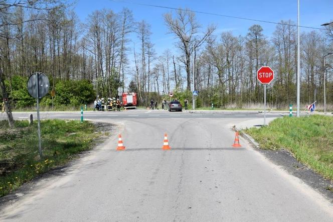 Groźny wypadek motocyklisty