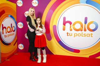 Marianna Schreiber z córeczką w Polsacie