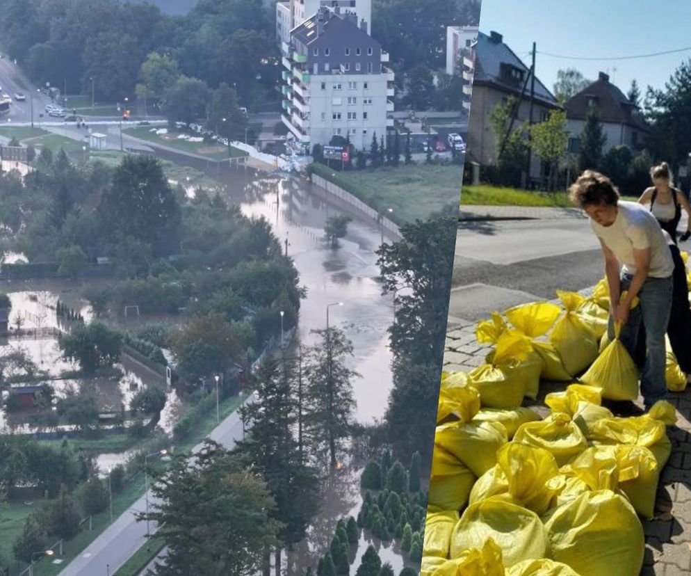 Wrocław walczy z wielką wodą. Rzeka wylewa na Stabłowicach