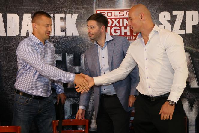 Tomasz Adamek i Artur Szpilka na konferencji