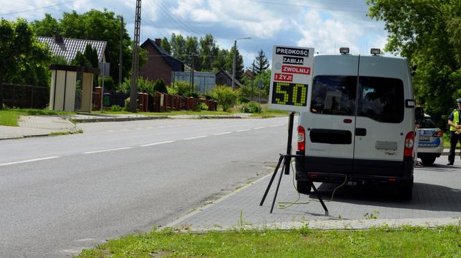 Kontrole prędkości w Szydłowcu. „Bezpieczeństwo to nasza wspólna sprawa”