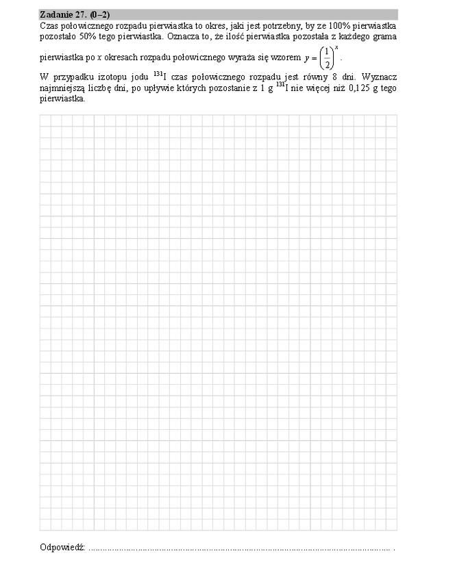 matura próbna 2014 CKE matematyka 9