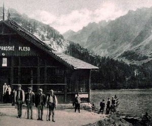 Schronisko nad Popradzkim Stawem w 1888 r.
