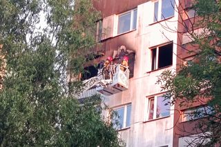 Dramatyczny pożar w Sosnowcu. Trzy osoby zostały przetransportowane do szpitala
