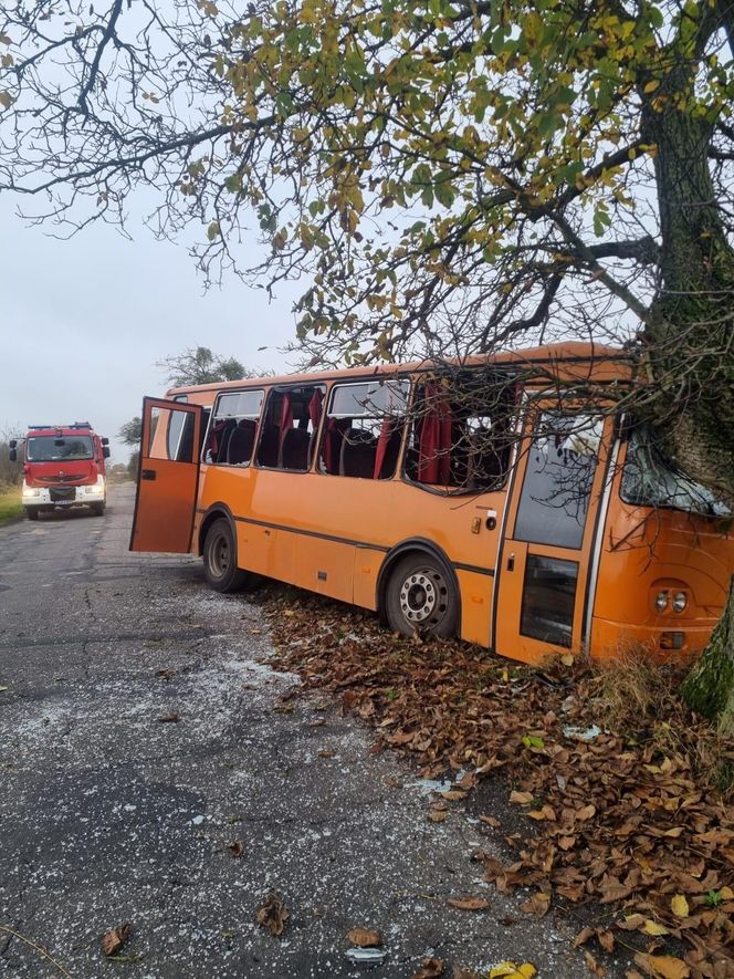 Wypadek autobusu szkolnego