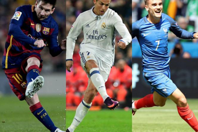 Złota Piłka 2016, nominowani: Lionel Messi, Cristiano Ronaldo, Antoine Griezmann