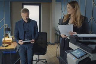 M jak miłość, odcinek 1842: Andrzej Budzyński (Krystian Wieczorek), Anita (Melania Grzesiewicz)