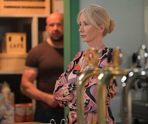 Pierwsza miłość odc. 4070. Ewa (Ewa Gawryluk), Fabian (Tomasz Oświeciński)