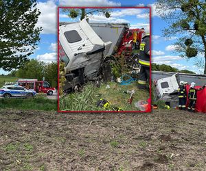 39-latek zignorował znak stop? Mężczyzna nie żyje, kierowca tira w szpitalu
