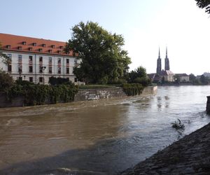 Wrocław - fala w centrum miasta