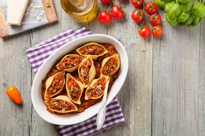 Conchiglione z wieprzowiną