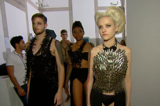 Top Model 4. Odcinek 13. Góral i Marta Sędzicka przed pokazem mody