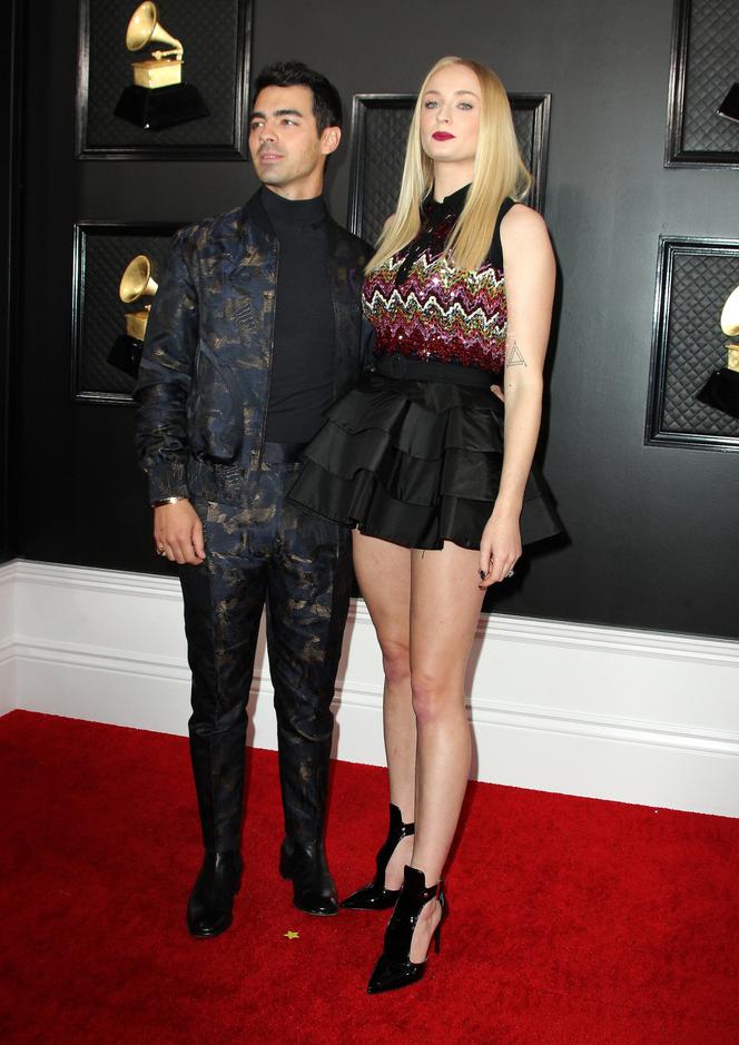 Sophie Turner i Joe Jonas na gali Grammy