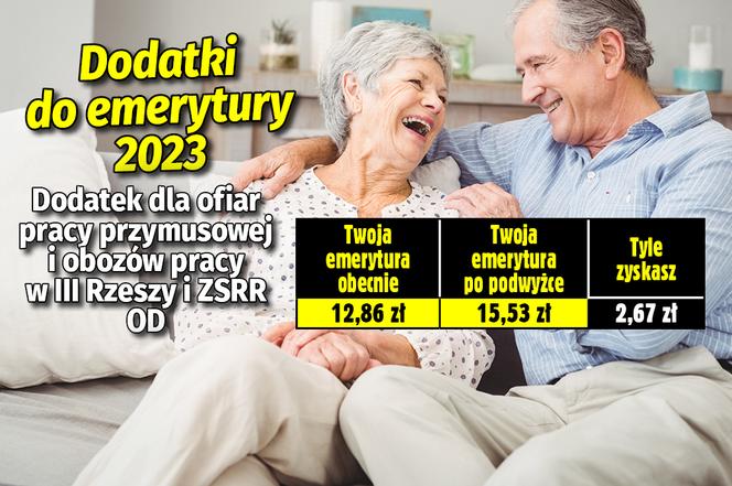 Dodatki do emerytury 2023 