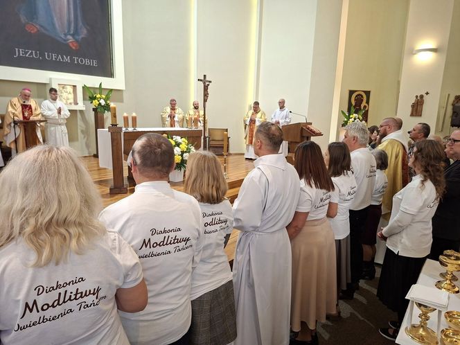 Podczas pielgrzymki błogosławieństwo otrzymali członkowie nowo powstałej diakonii modlitwy uwielbienia tańcem