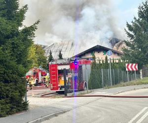 Pożar sali weselnej w Pruszkowie