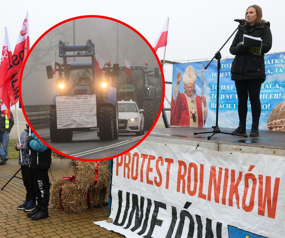 Uniejów. Protest rolników