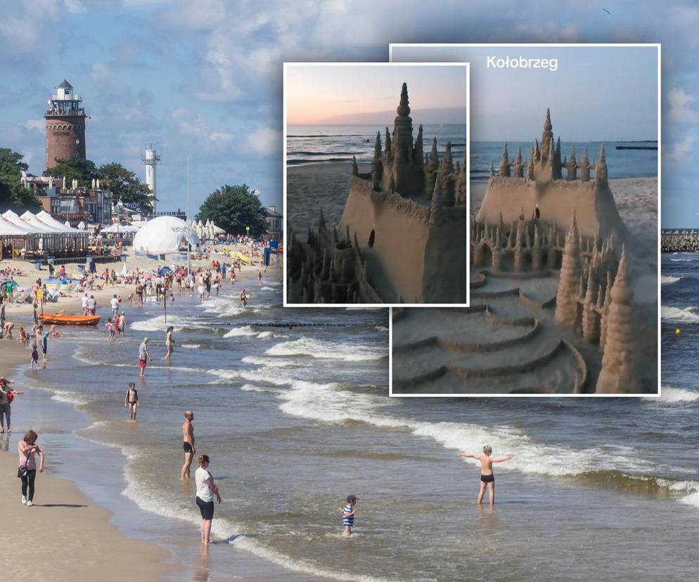 To niesamowite co zastali na plaży w Kołobrzegu. Te budowle zachwycają