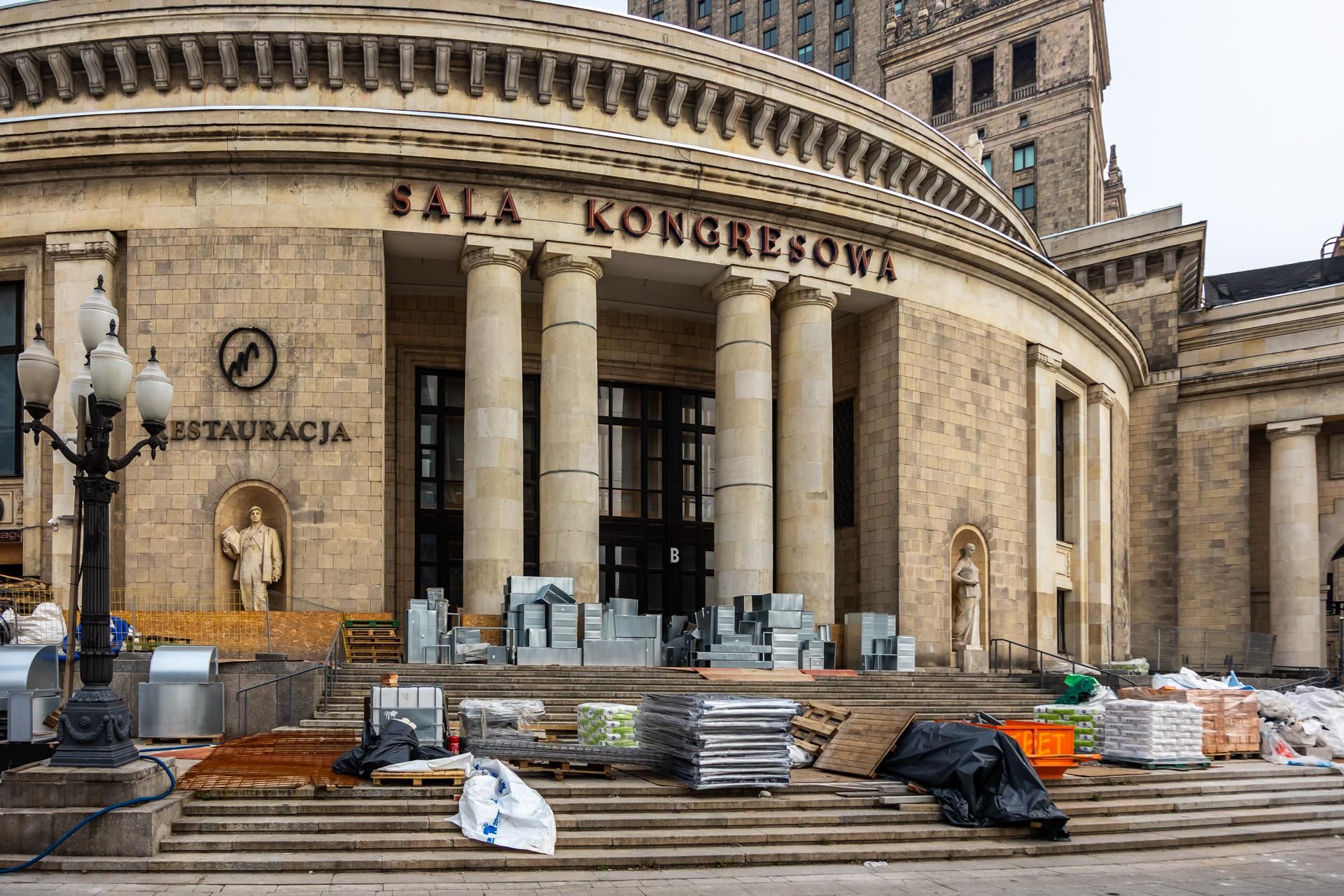 Sala Kongresowa w Warszawie - remont ma się zakończyć w 2026 roku