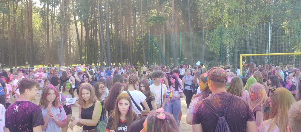 Festiwal kolorów 2019 na plaży miejskiej w Białymstoku