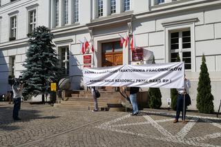 Protest budżetówki z Solidarności w Bydgoszczy [ZDJĘCIA]