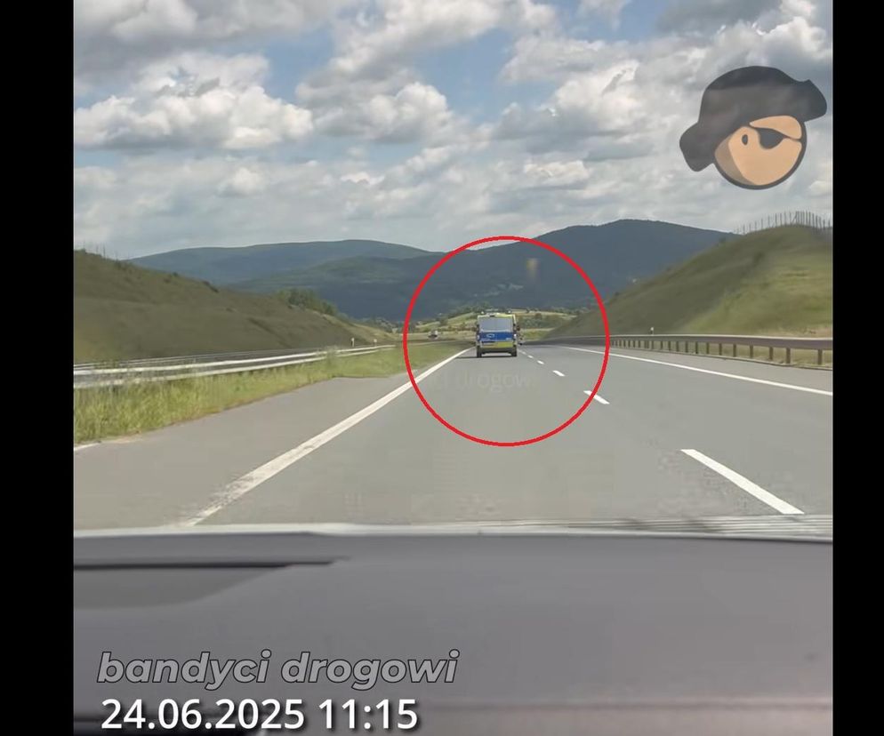 Radiowóz miał jechać z prędkością 200 km/h na zakopiance. Policja prowadzi śledztwo [WIDEO]
