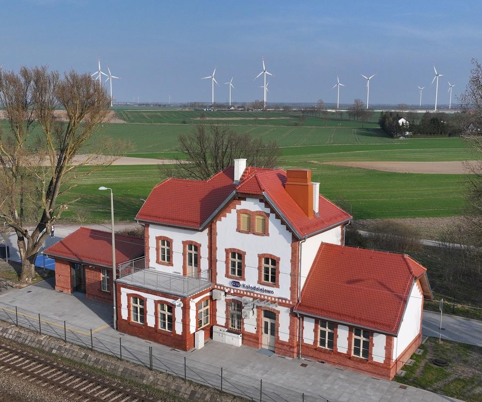 Dworzec w Kołodziejewie na Kujawach