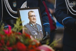 Pogrzeb komendanta policji w Bieruniu 