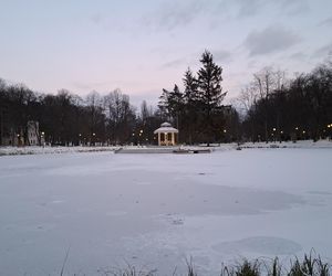 Nałęczów - Park Zdrojowy zimą