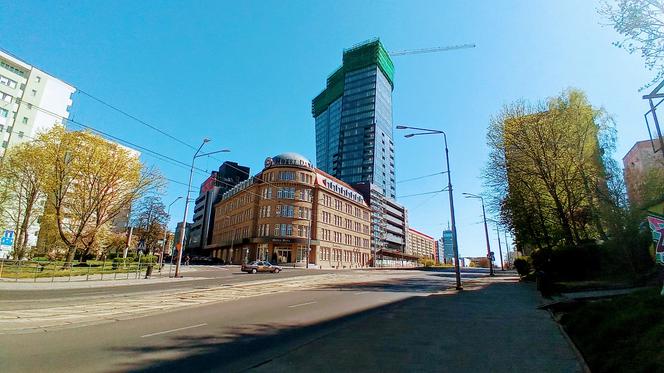 Budowa Hanza Tower - kwiecień 2020