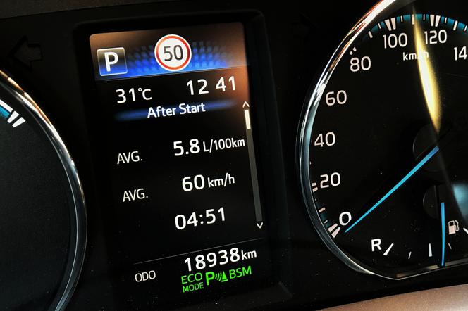 Toyota RAV4 Hybrid - zużycie paliwa