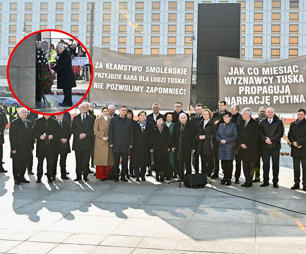 Miesięcznica Smoleńska w cieniu oskarżeń. Kaczyński zapowiada rozliczenia