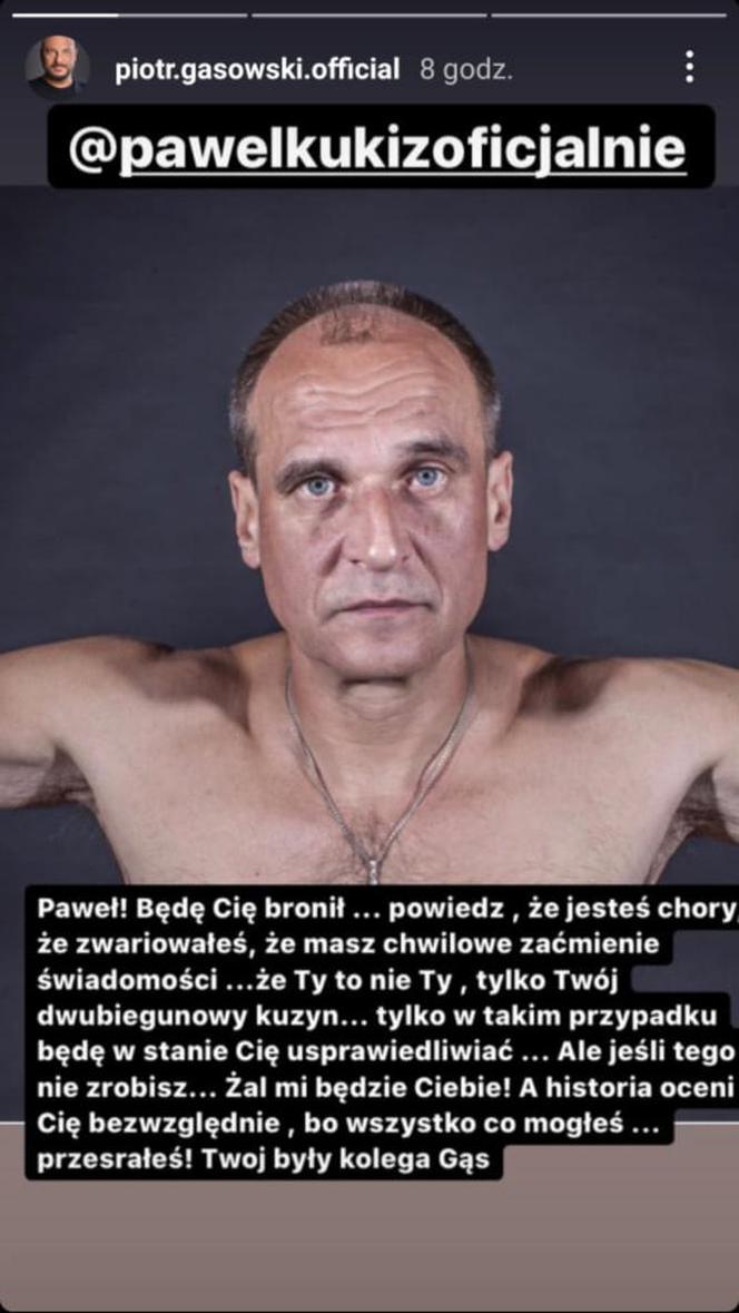 Piotr Gąsowski o Pawle Kukizie