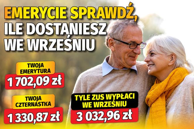 Emerycie sprawdź, ile dostaniesz we wrześniu