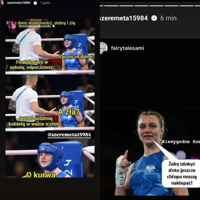 Wpisy Julii Szeremety na Instagramie