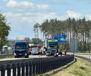 Wypadek na autostradzie A6