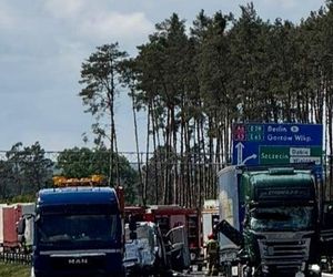 Wypadek na autostradzie A6