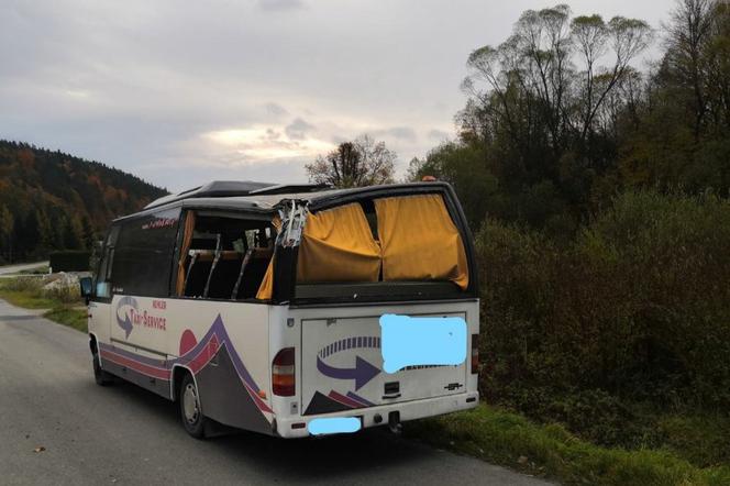 Przemyśl: Konar zabytkowego 500-letniego dębu spadł na busa! 