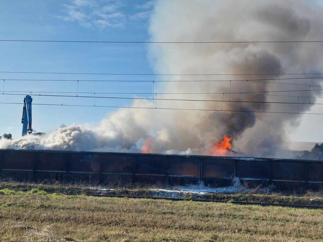 Pali się składowisko odpadów w Przysiece Polskiej