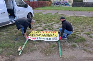 Protest mieszkańców Młynka