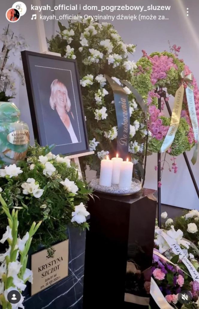 Kayah pożegnała mamę