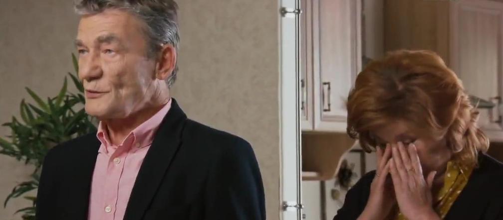 Barwy szczęścia odc. 1937. Stefan (Krzysztof Kiersznowski), Waleria (Ewa Ziętek)