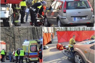 12-letni Sambor zobaczył kolegów po drugiej stronie ulicy, skręcił rowerem wprost pod auto