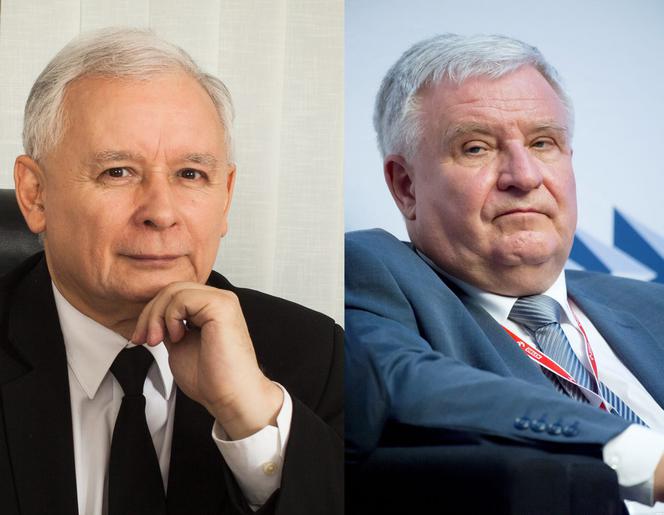 Jarosław Kaczyński i Kazimierz Kujda