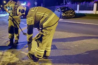 Czołowe zderzenie w powiecie wodzisławskim. Sześć osób poszkodowanych