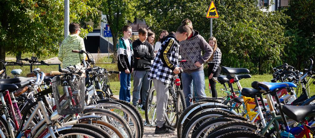Uczniowie SP 43 w Białymstoku ZA DARMO otrzymali 60 rowerów
