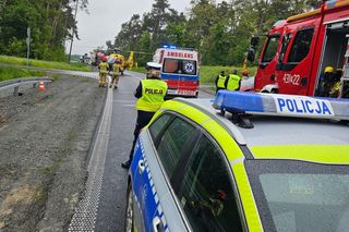 Wypadek na obwodnicy Gostynia. Dwie osoby zabrane do szpitala